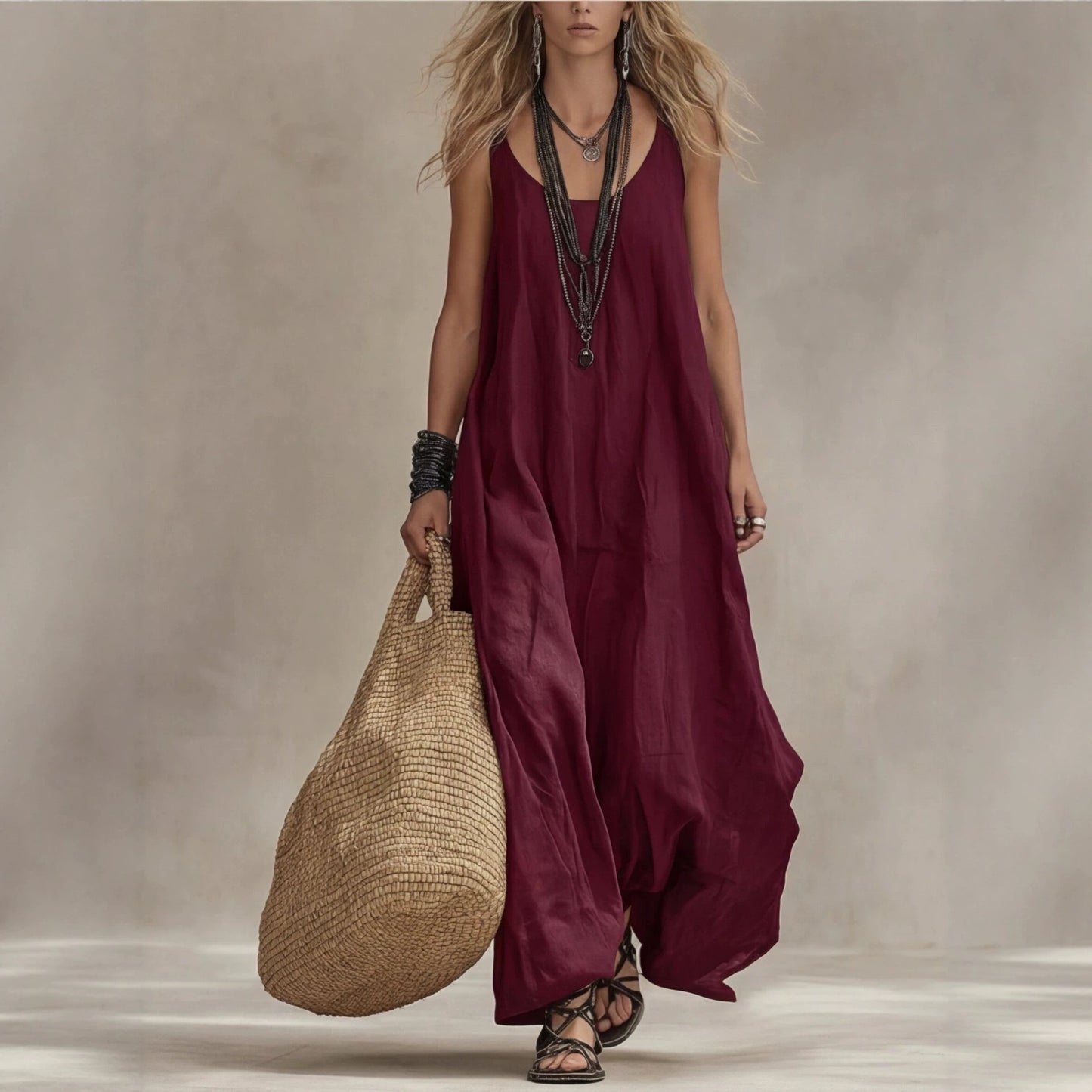 Classic New Women's Bohemian Casual Retro Dress