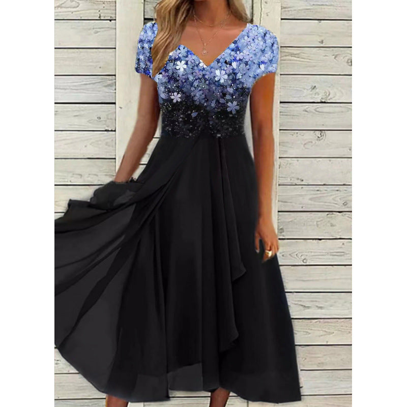 Women's Summer Urban Casual Fashion Chiffon Dress