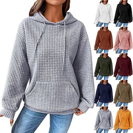 Women's Small Plaid Pocket Long Sleeve Solid Fashion Casual Suit