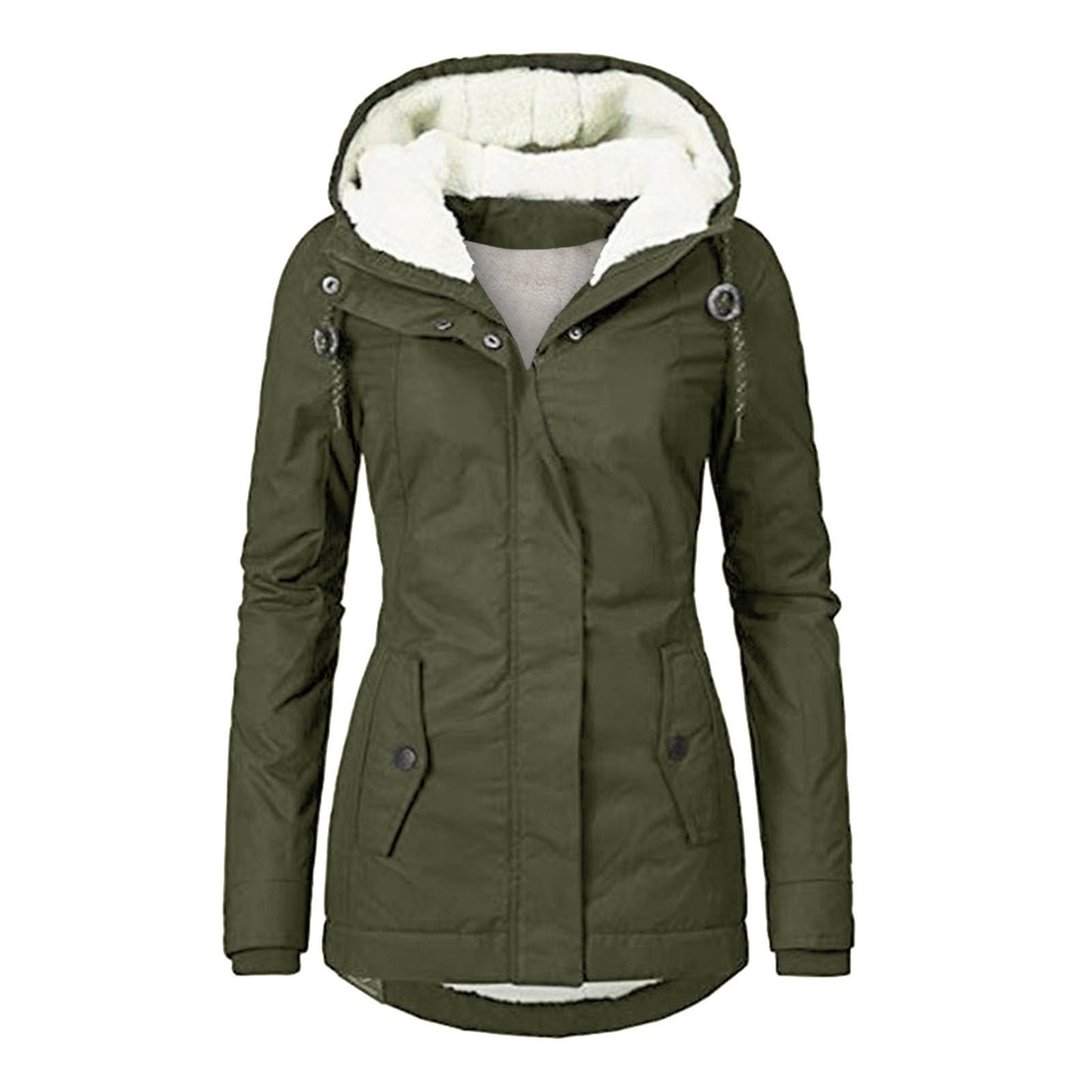 Women's Popular Classy Fleece-lined Hooded Warm Coats