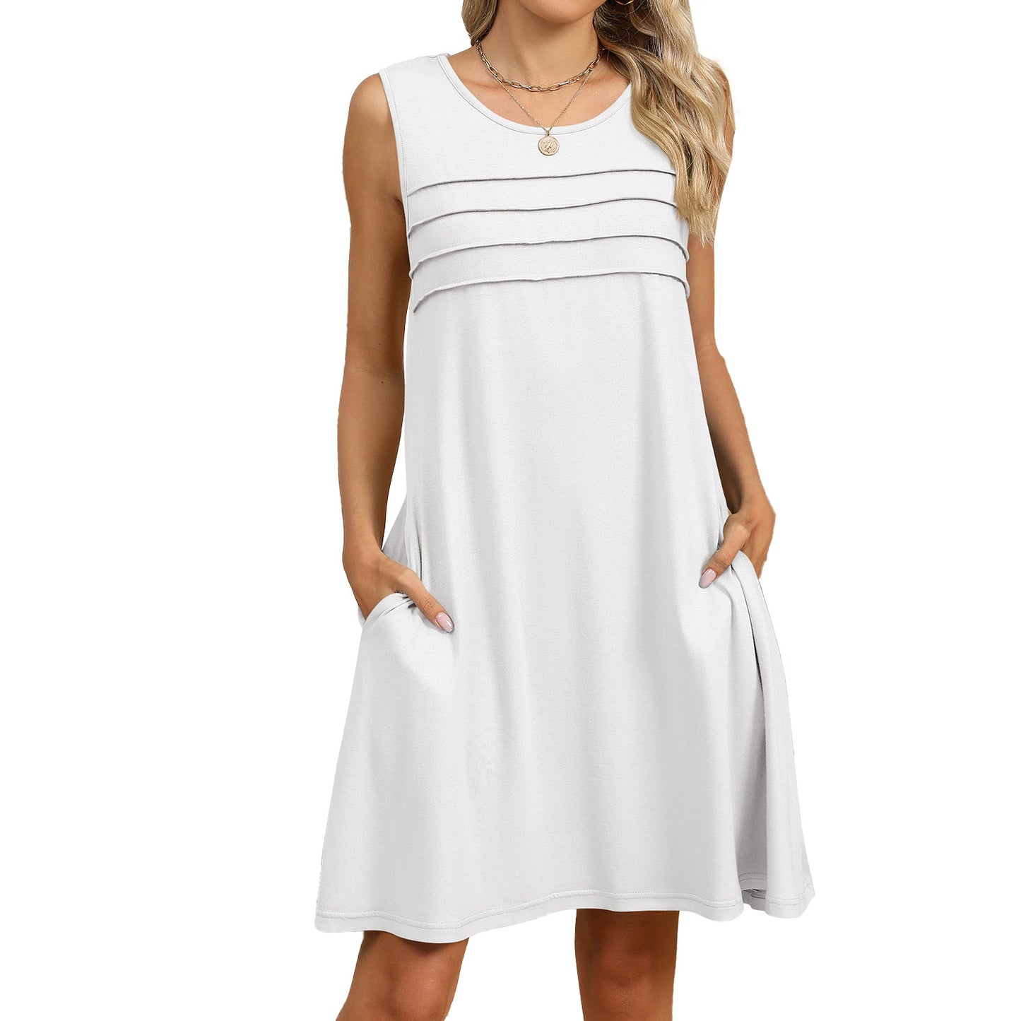 Women's Cool Printed Loose Pockets Dress Dresses