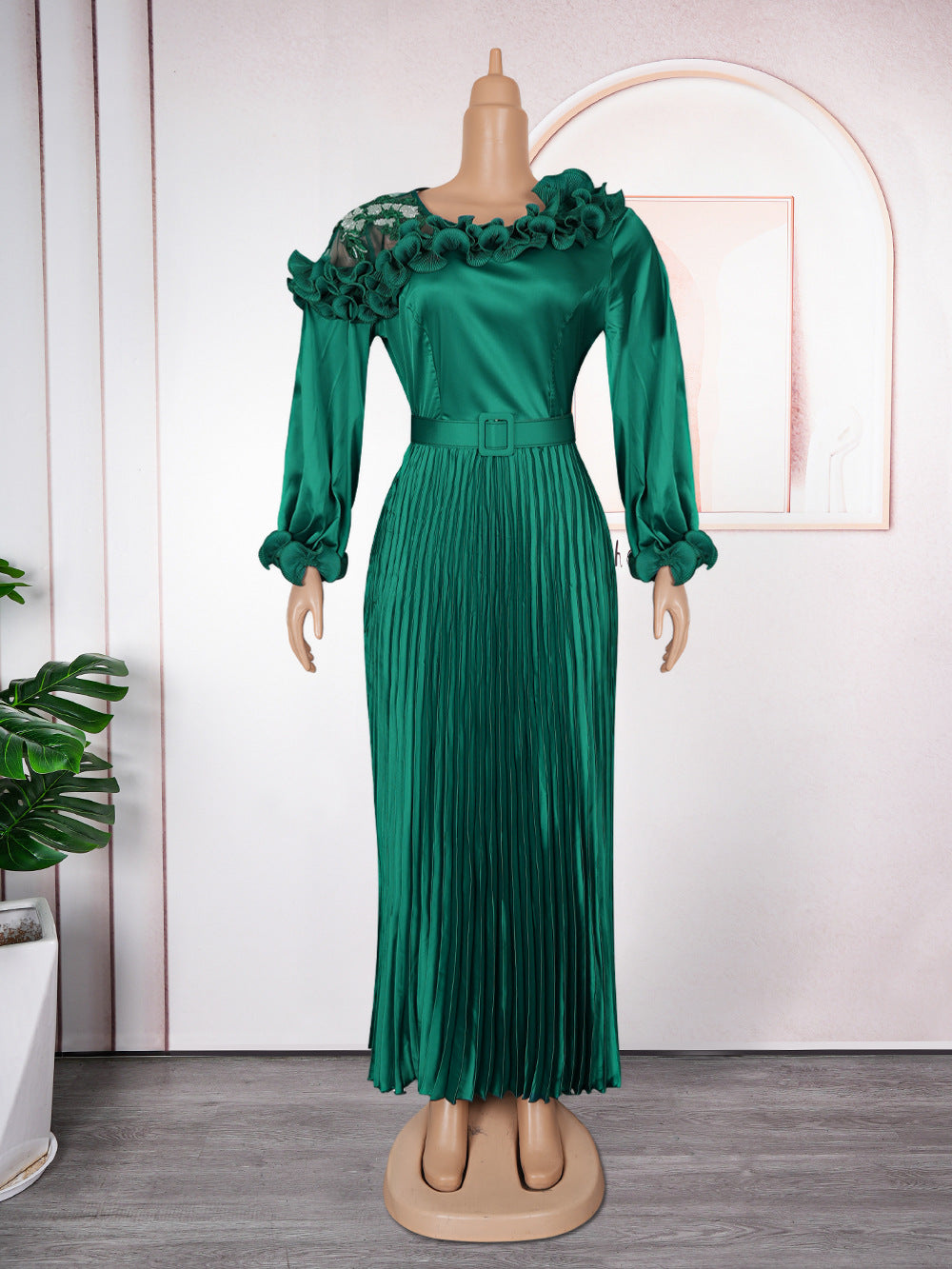 Women's Stylish Temperament Long Sleeves Dress African Dresses