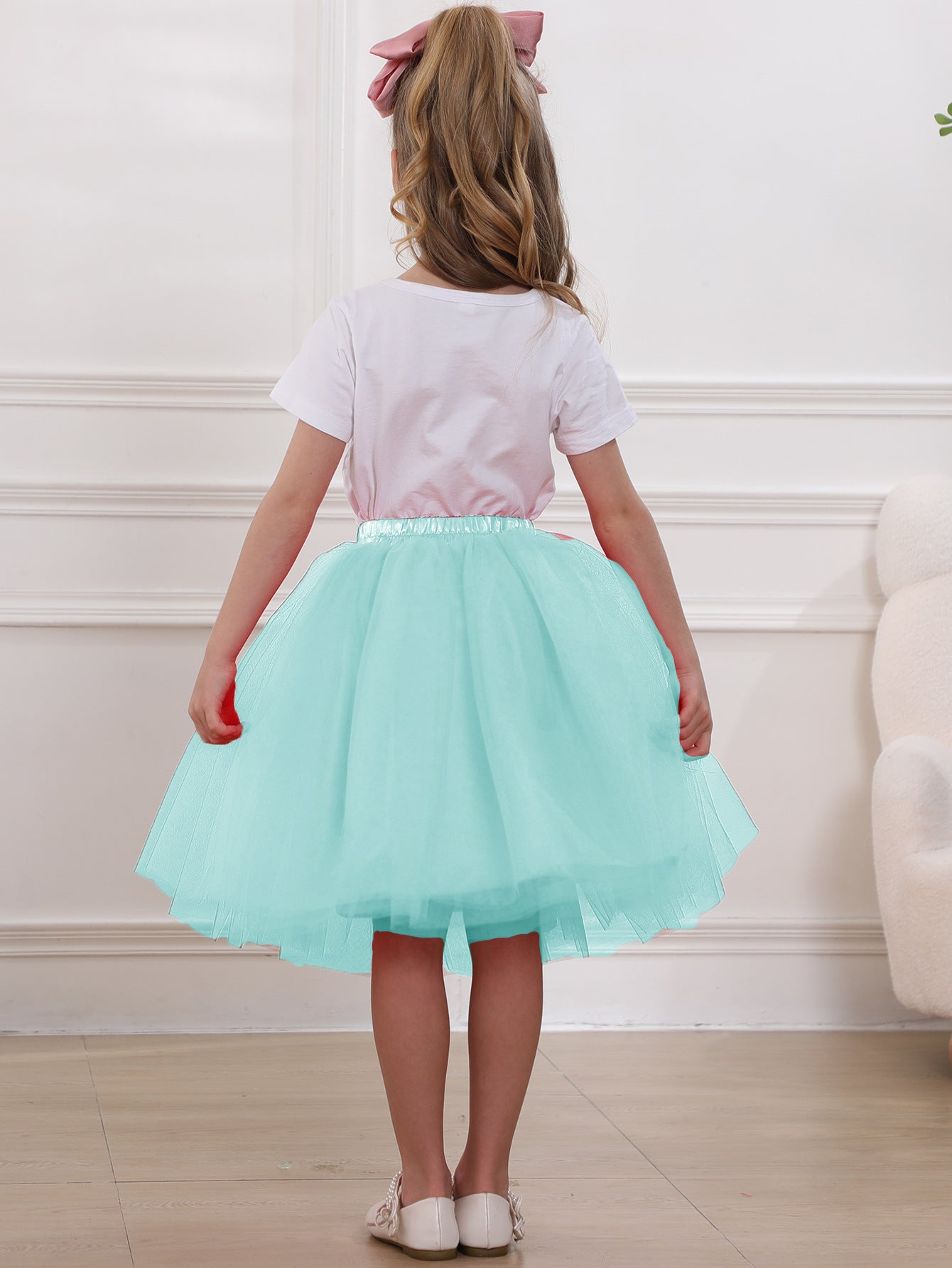 Women's & Children's & Tulle Pettiskirt Flower Dress Skirts