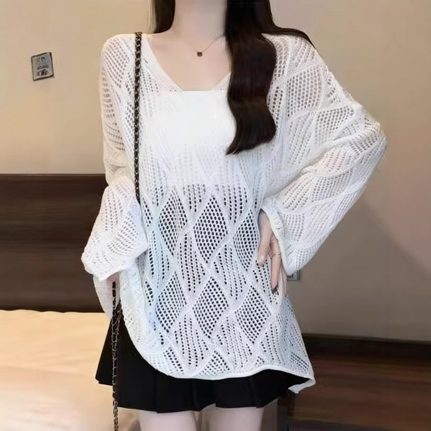 Women's Idle Style Design Loose Sun Protection Sweaters