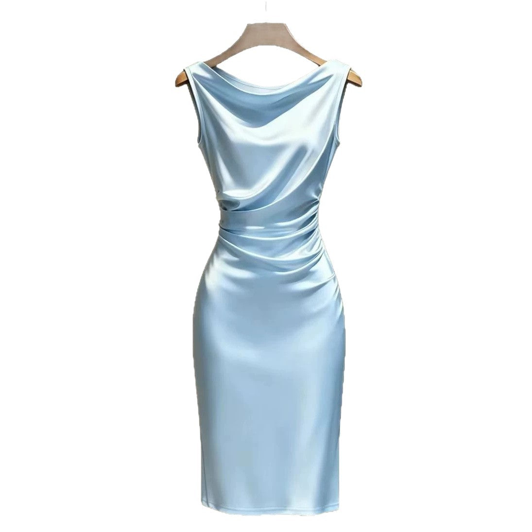 Summer Pleated Sleeveless French Elegant Fashion Dress