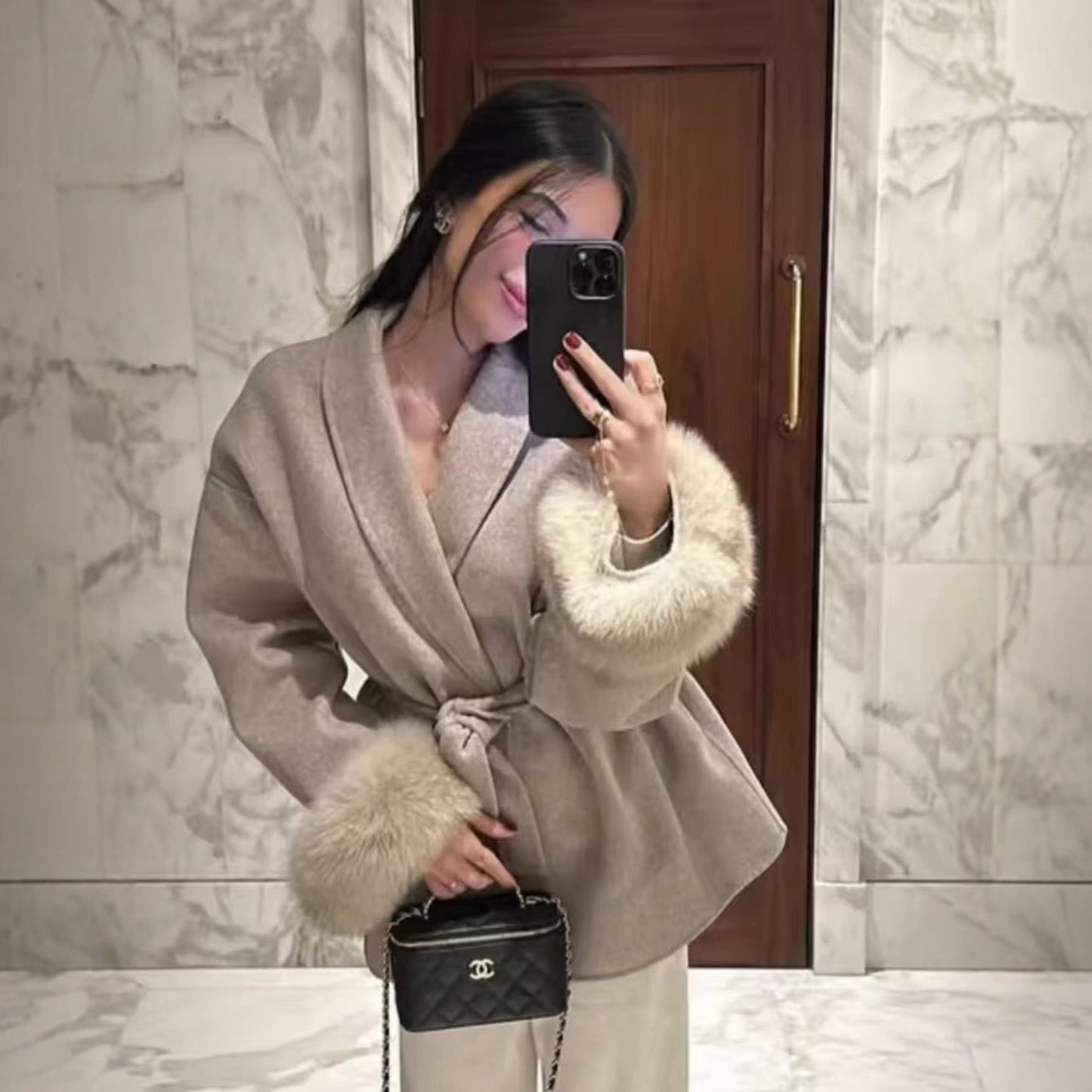 Women's Glamorous Stylish Fashionable High-grade Woolen Coats