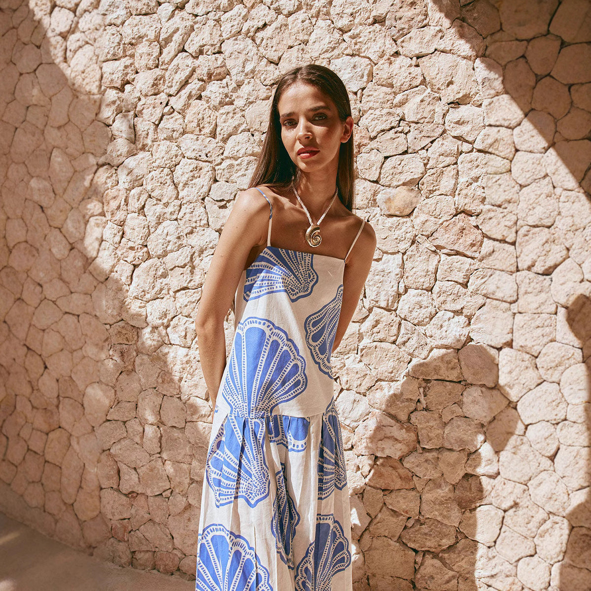 Fashion Loose Linen Sleeveless Tube Vacation Dress