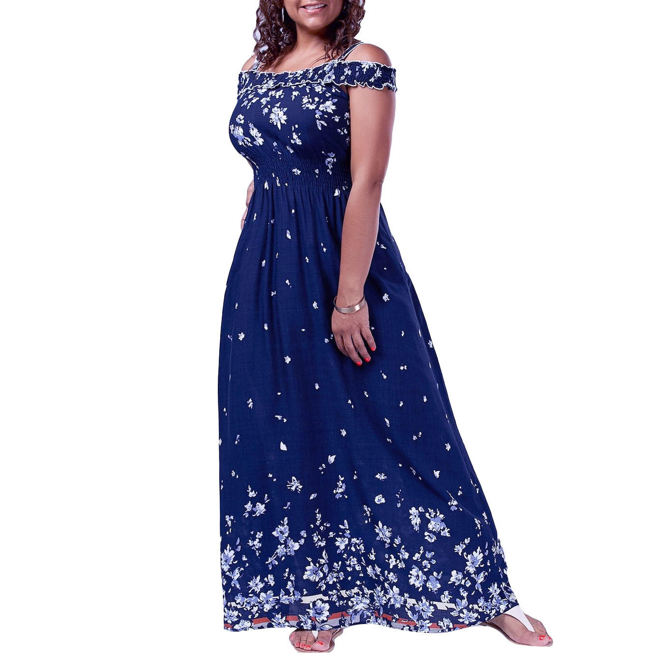 Classic High Waist Bohemian Printed Long Plus Size