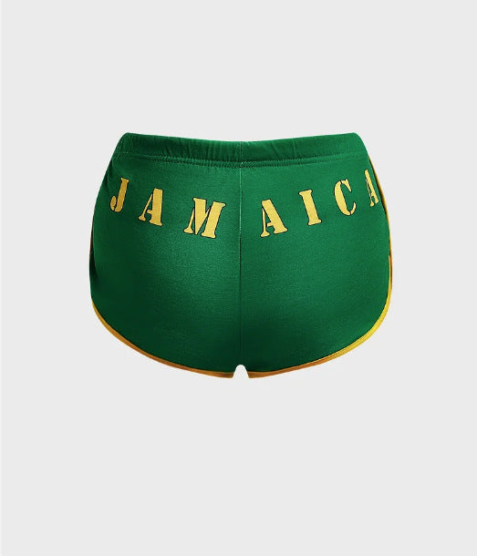 Women's Summer Fashion Letters Printed Sports Hot Shorts