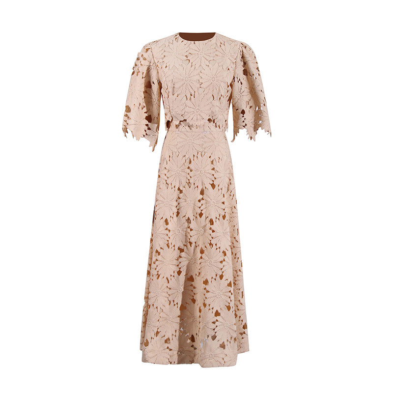 Women's Fashionable Elegant Style Two-piece Round Neck Suits
