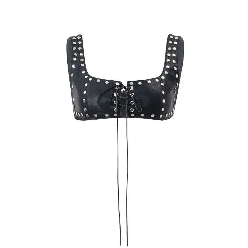 Women's Autumn American Street Hot Leather Tops