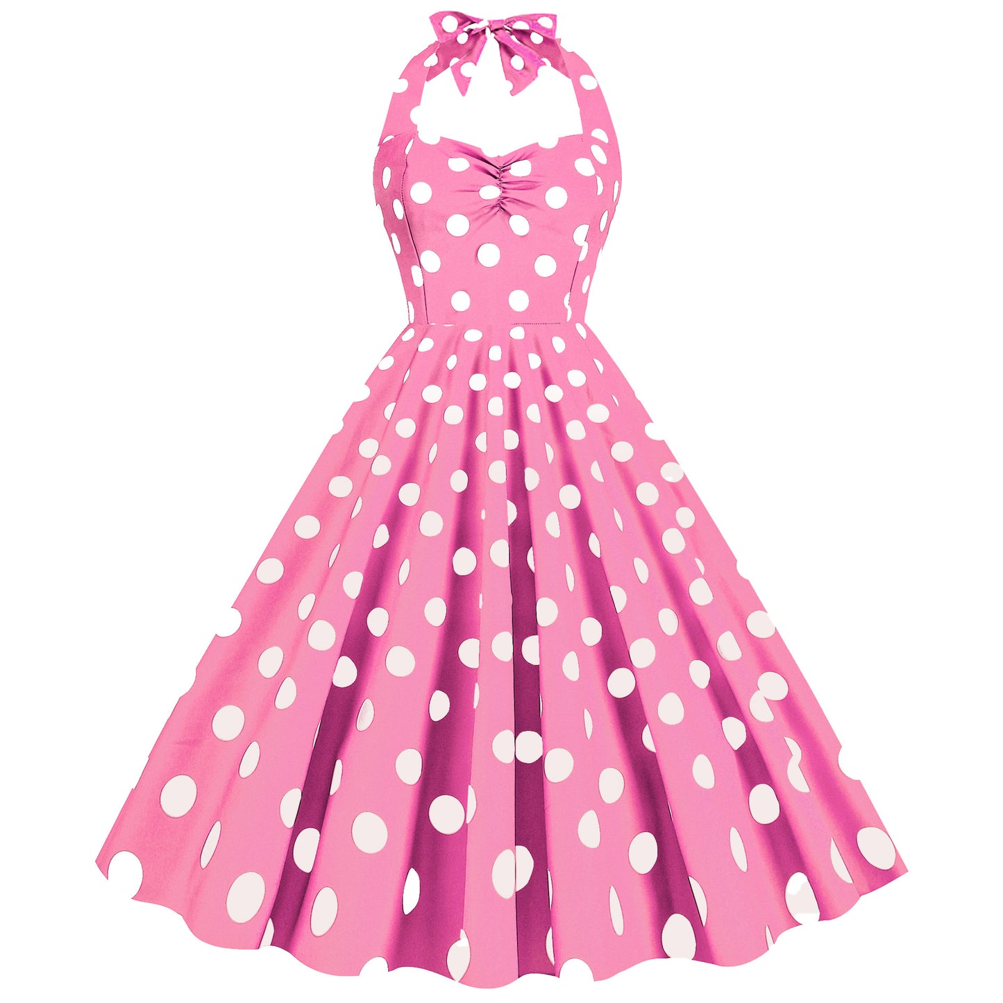 Retro Hepburn Style Slimming Large Hem Dresses
