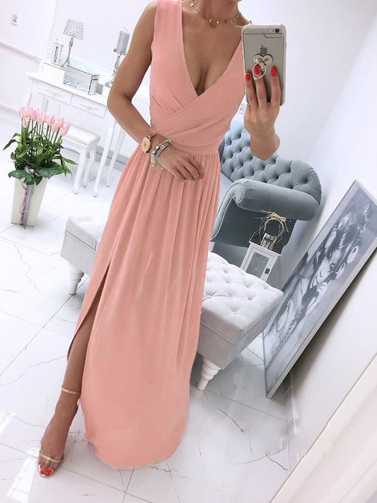 New Creative Summer Solid Color Dress Dresses