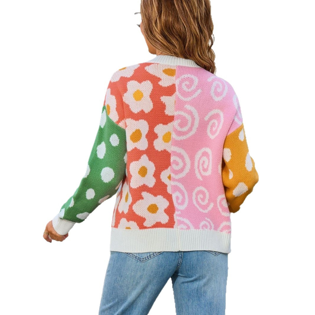 Pretty Women's Color Knitted Easy Matching Sweater