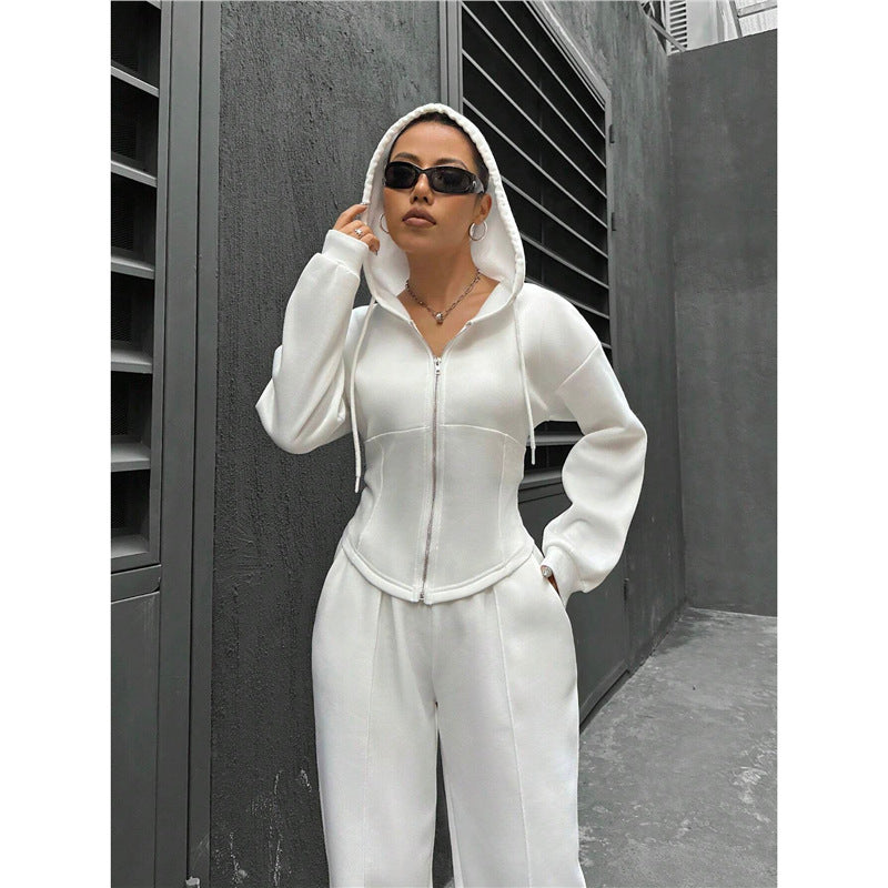 Popular Casual Versatile Women's Hooded Two-piece Fashion Casual Suit