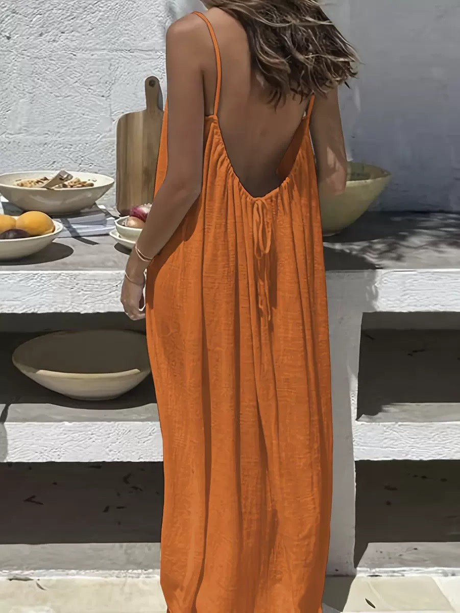 Women's Loose Casual Summer With Suspenders High-grade Dress