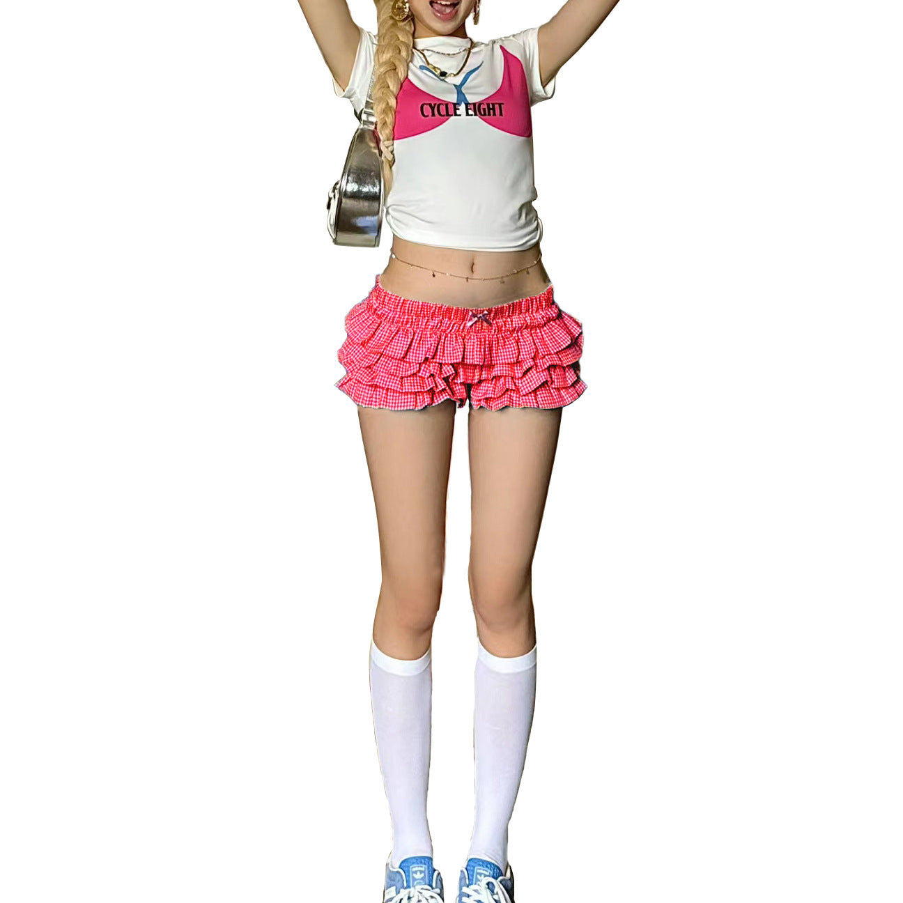 Sweet Cool Style Low Waist Wave Shorts