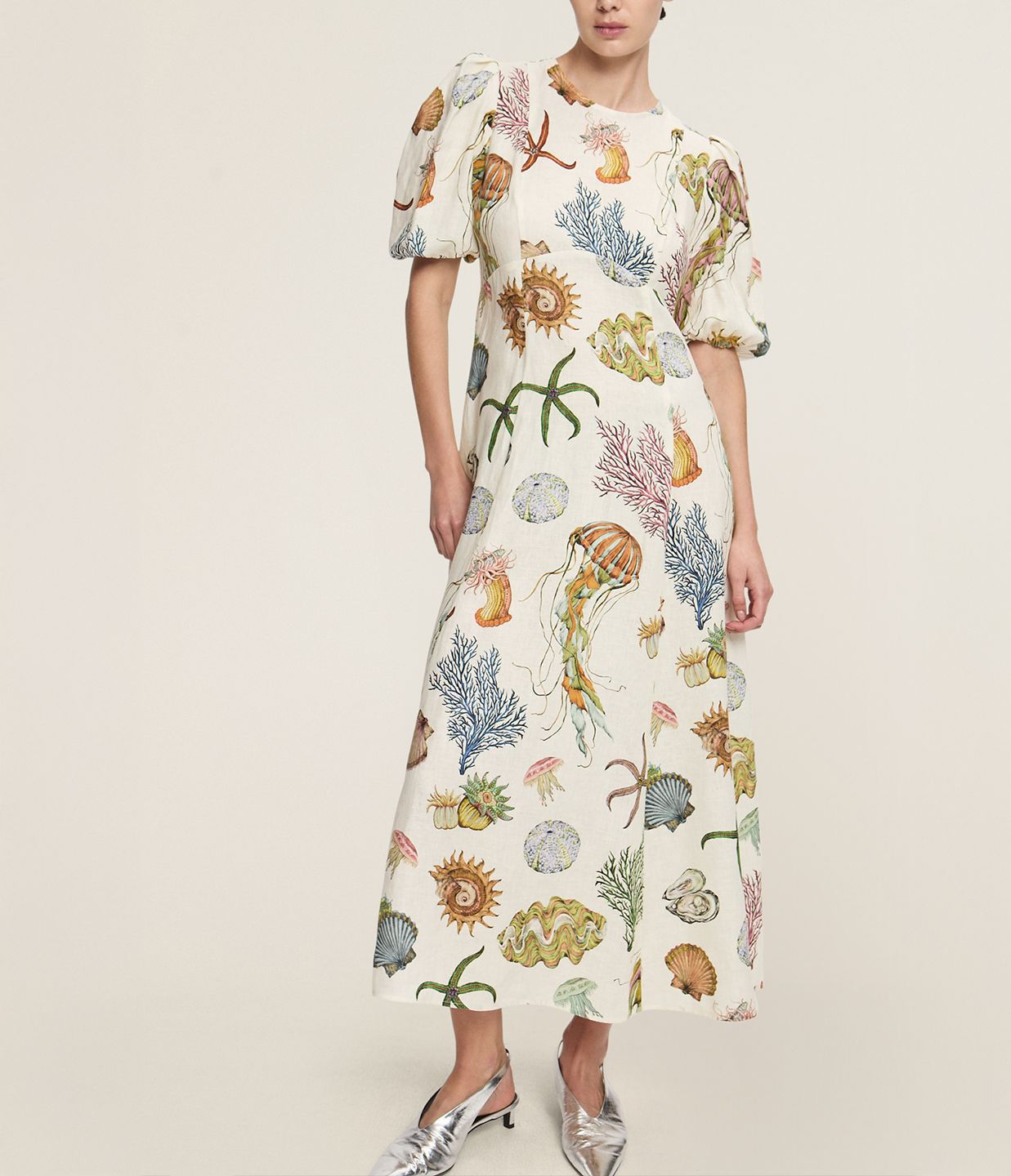 Lantern Sleeve Casual Fashion Round Neck Dresses