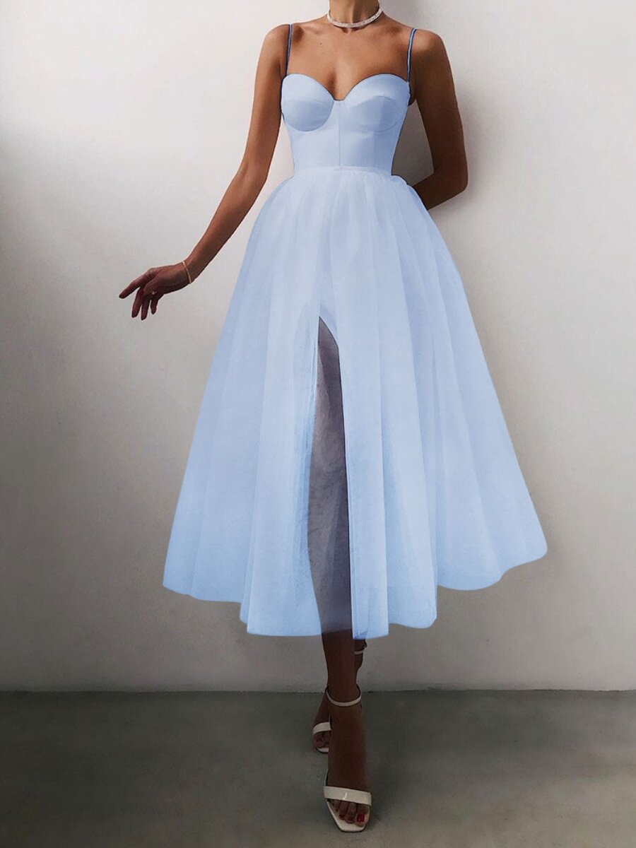 Women's Cool Versatile Straps Tulle Dress Wedding Dresses