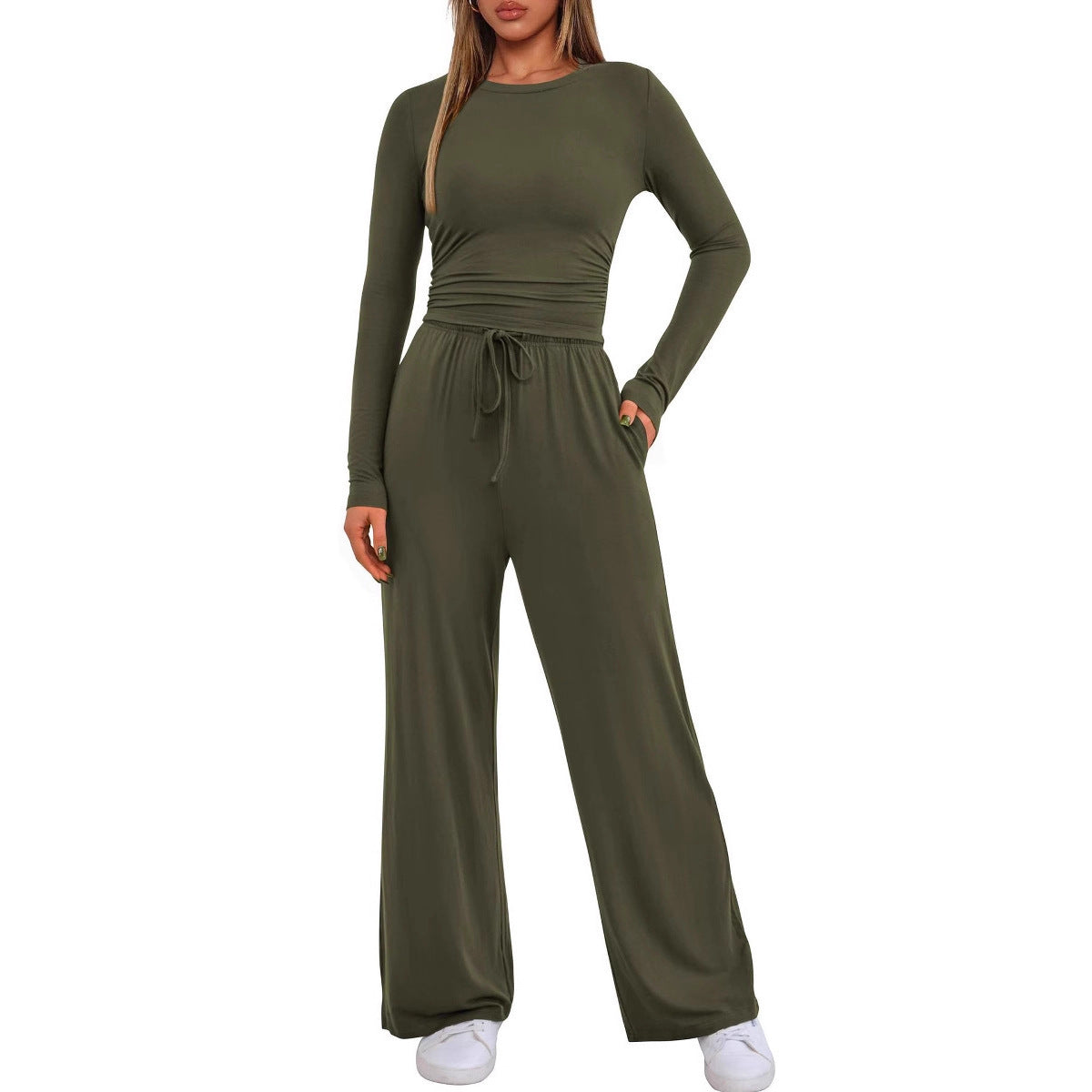 Elegant Women's Long Sleeve Solid Color Suits