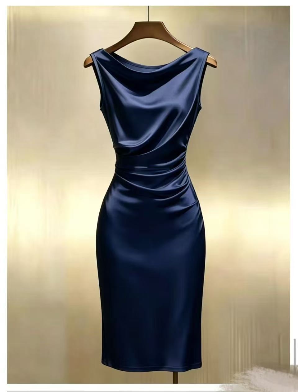 Summer Pleated Sleeveless French Elegant Fashion Dress