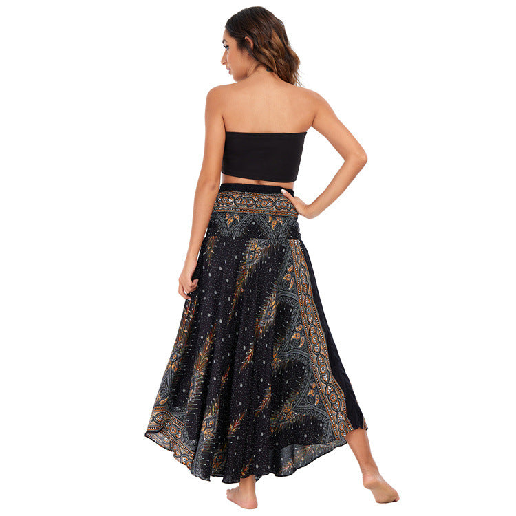 Casual Thai Vacation Big Swing Belly Dress