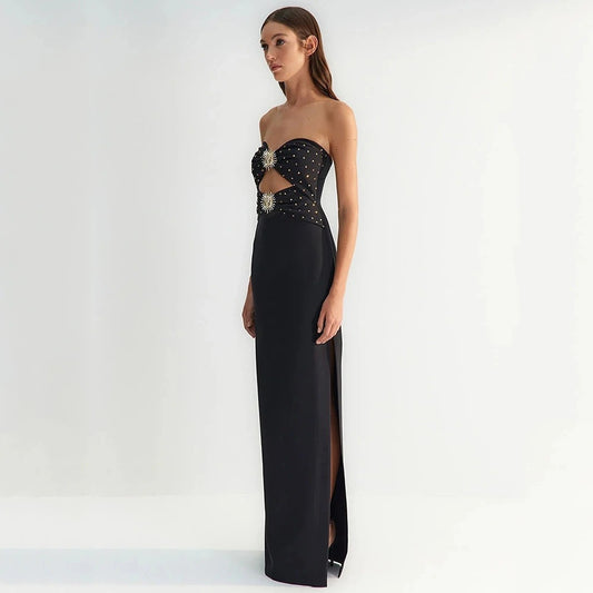 Women's Metal Accessories High-grade Elegant Long Slim Fit Tops