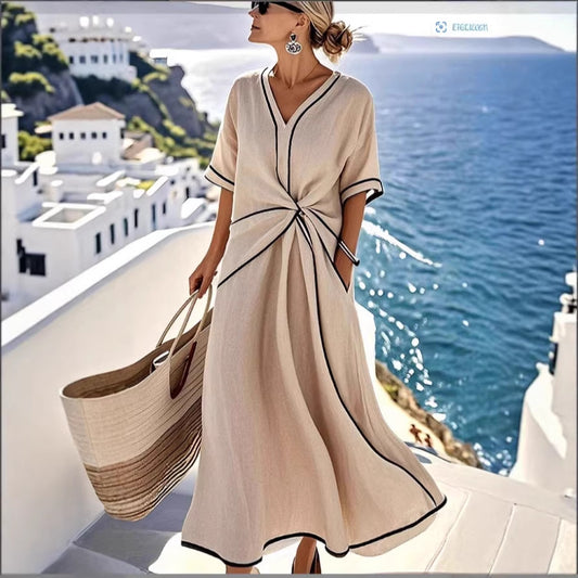 Summer Bohemian Style Elegant Temperament Commute Dress