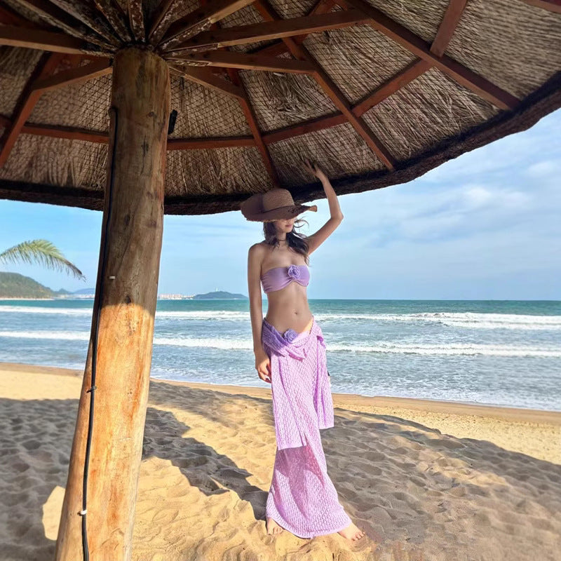 Beach Vacation Bikini Crocheted Knitted Long Dresses
