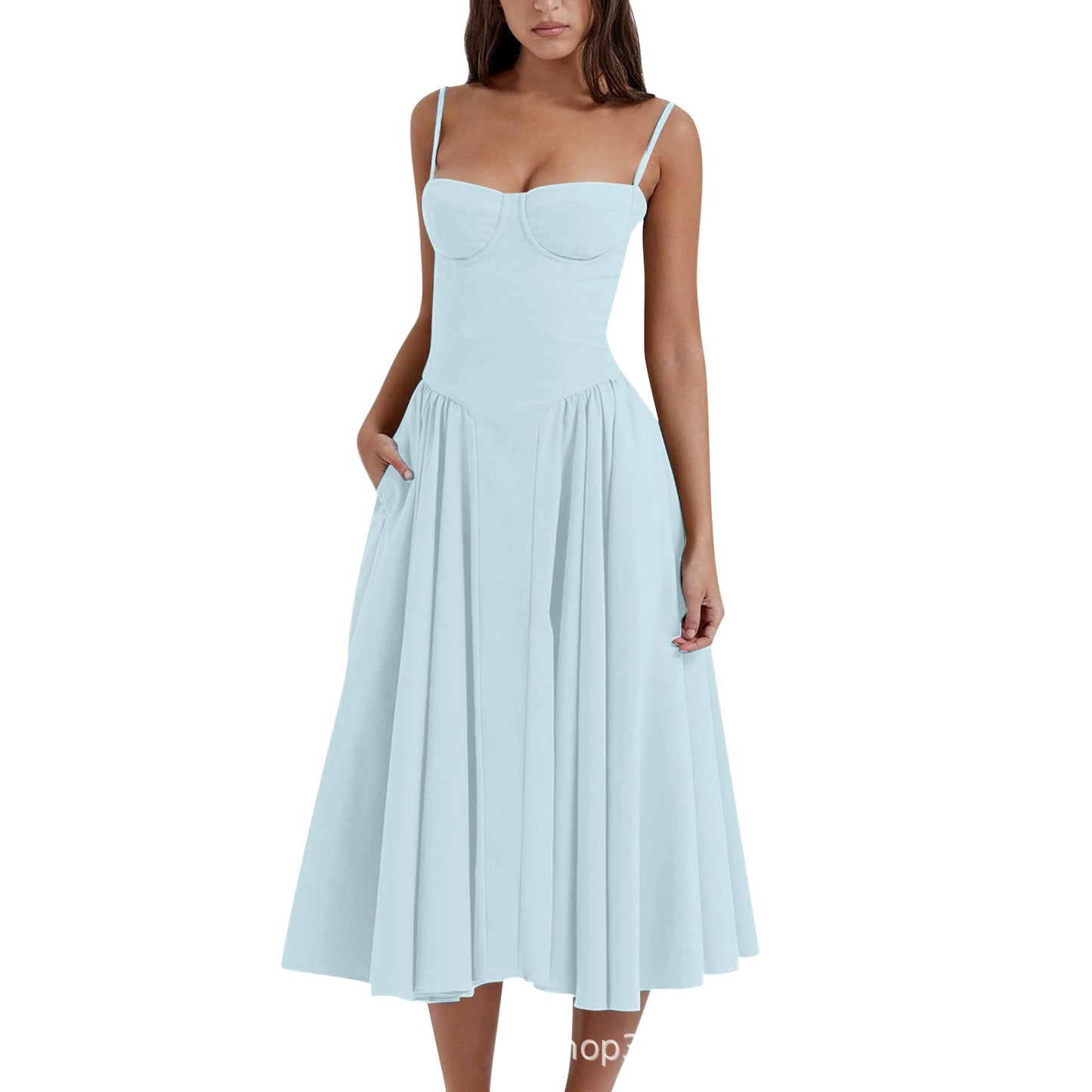 Women's French Retro Long Dress Court Style Dresses