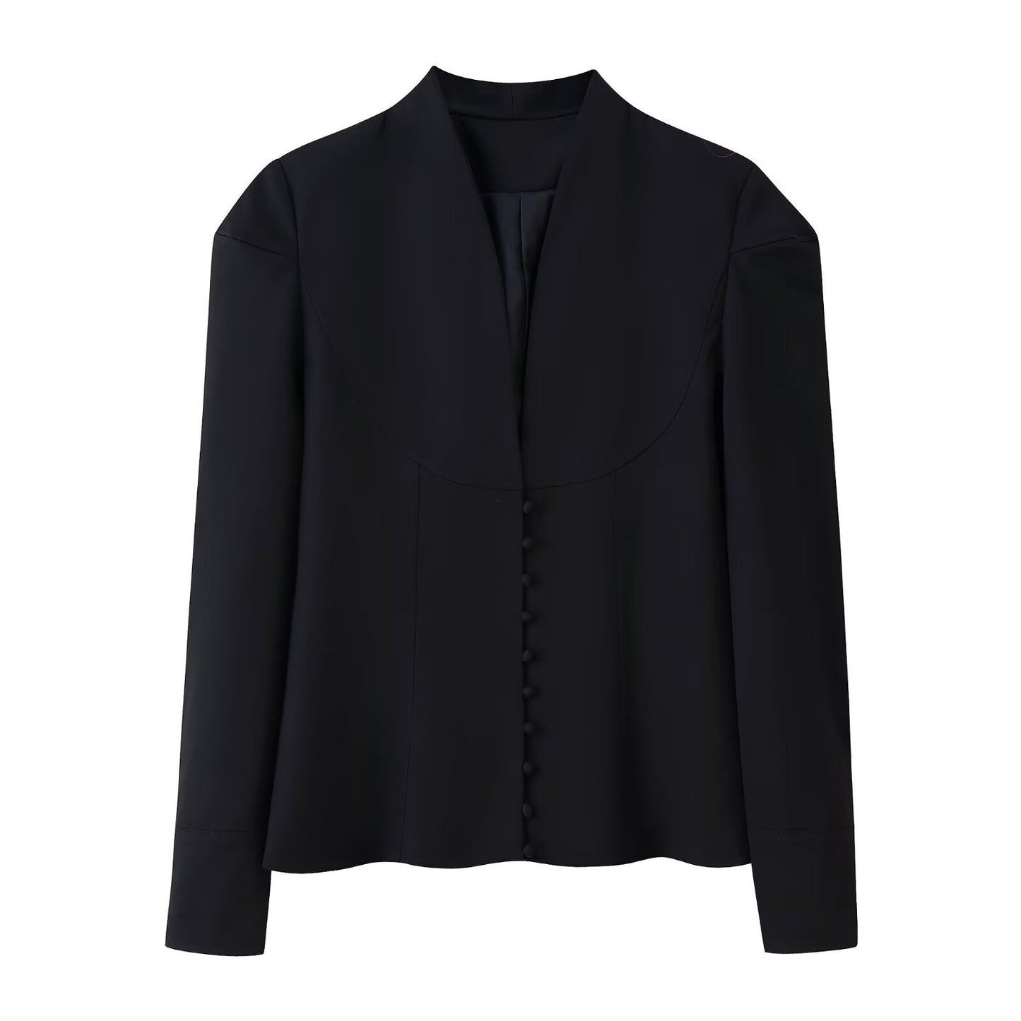 Women's Fashion Casual Polo Collar Waist Long-sleeved Coats