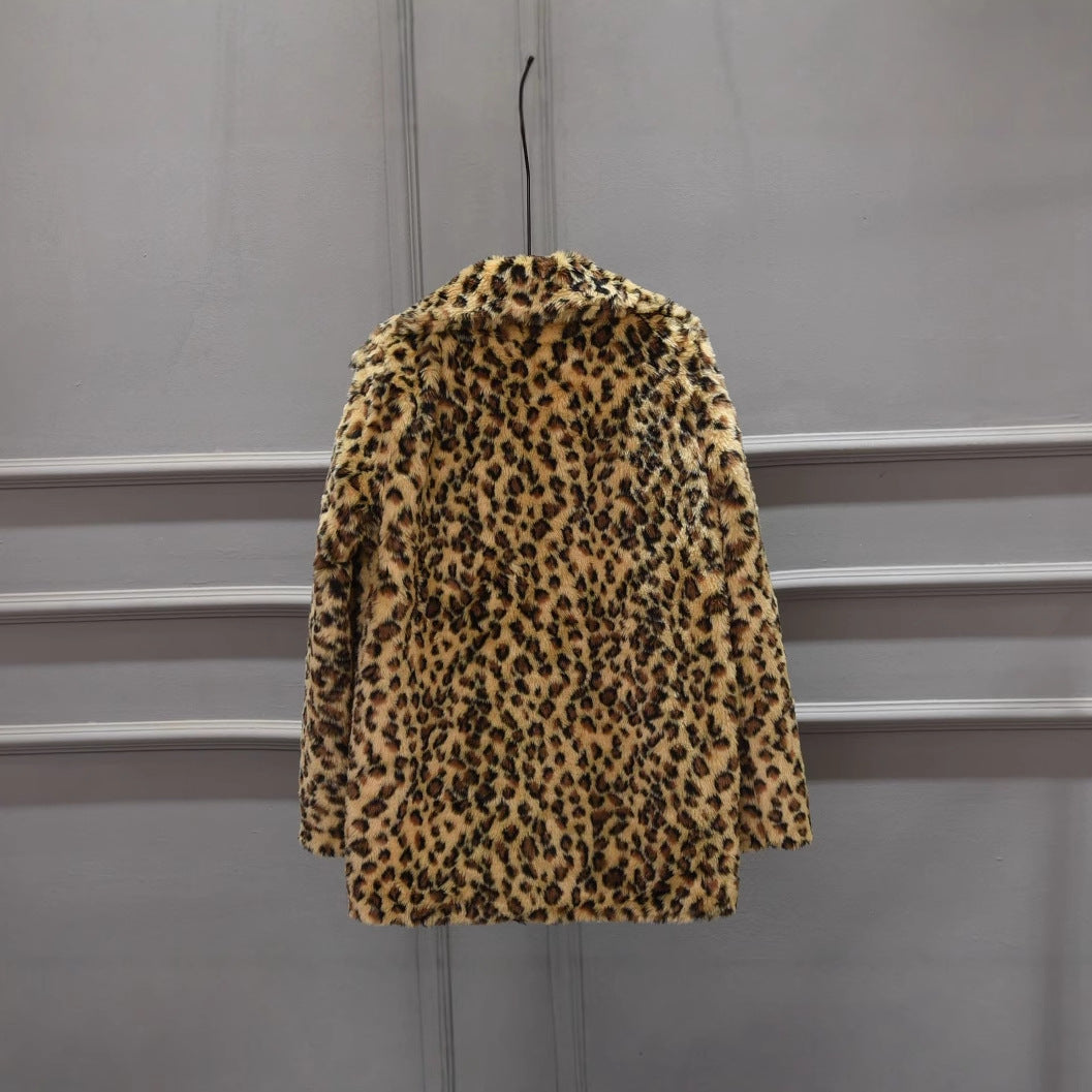 Fur Korean Style Mid-length Sexy Snow Coats