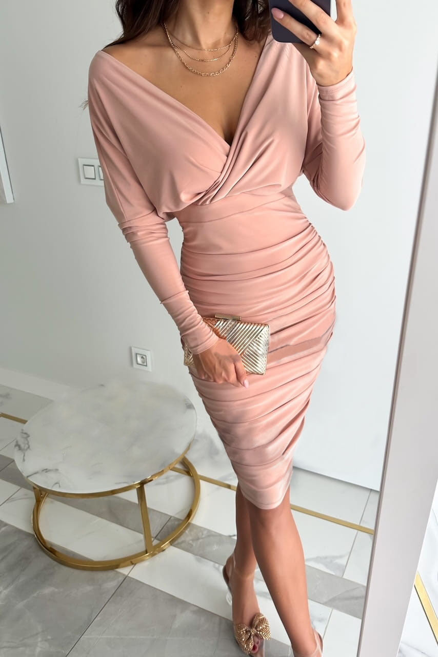 Glamorous Women's Long Sleeve Sexy Sheath Dress