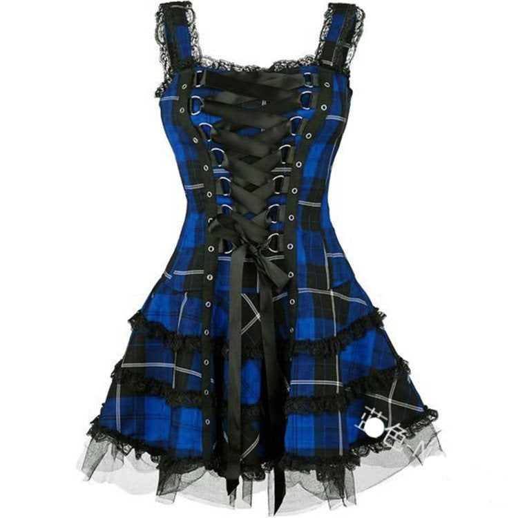 Fashion Trend Sexy Suspenders Night Bar Dance High Dress