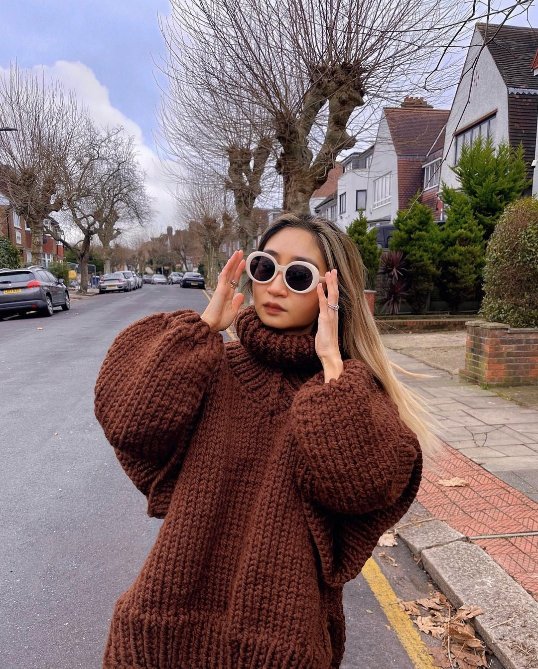 Women's Pullover Fluffy Long Sleeve Turtleneck Sweaters