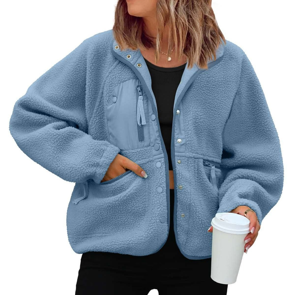 Women's Pretty Polar Fleece Sports Leisure Jackets