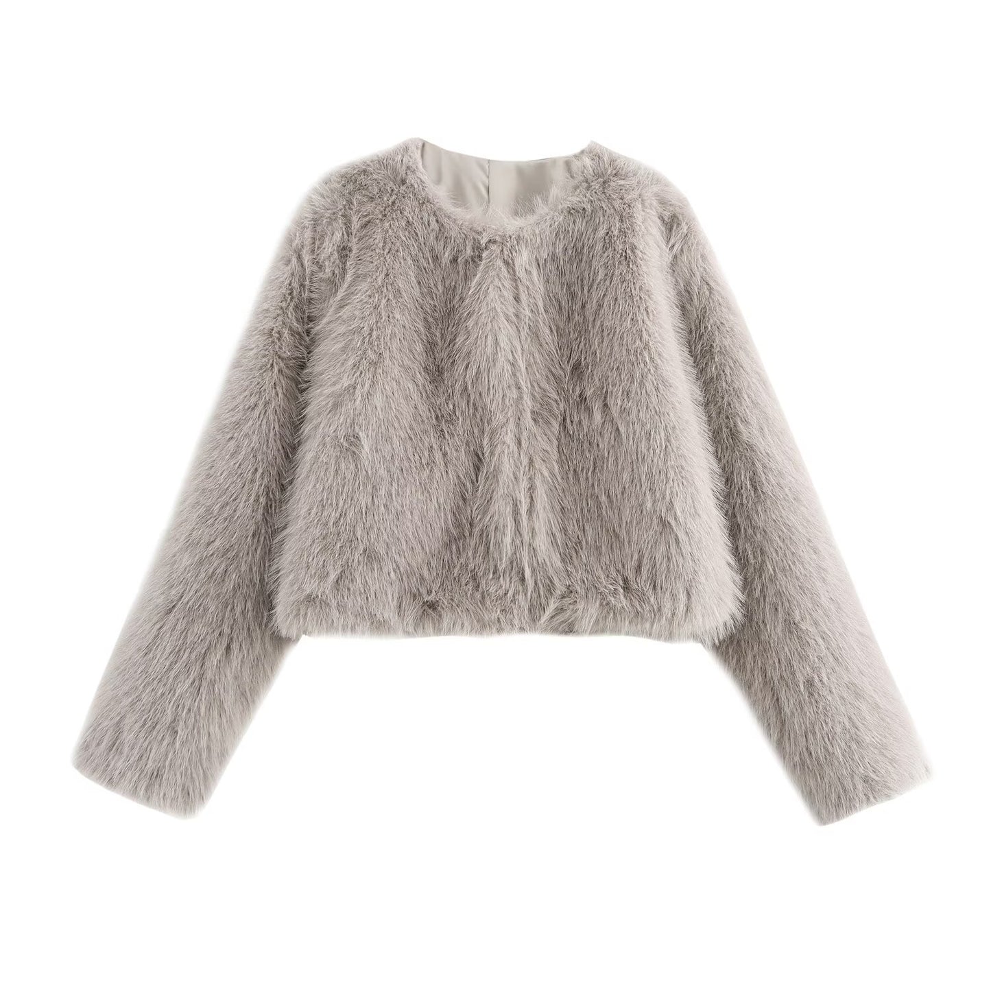 Women's Graceful Winter Artificial Fur Effect Coats