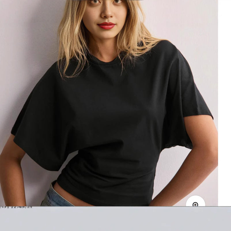 Women's Style Sense Of Design Round Neck Blouses