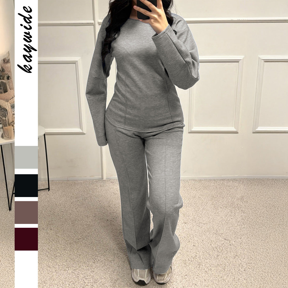 Cool Classic Women's T-shirt Trousers Two-piece Fashion Casual Suit