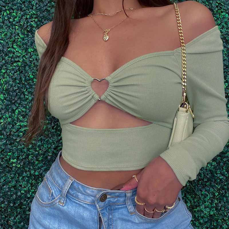 Women's Summer Hot Sexy Cross Hollow Out Blouses