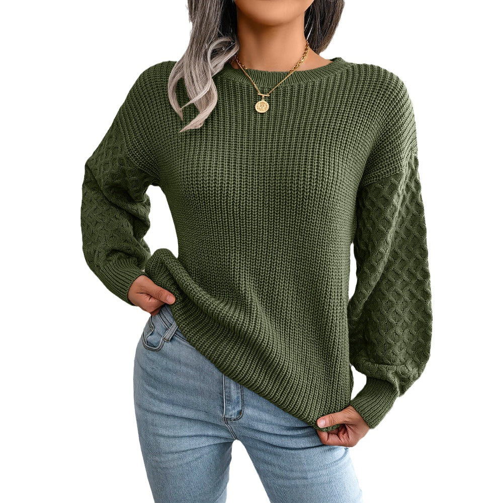 Women's Leisure Bloomers Long Sleeve Knitted Sweaters