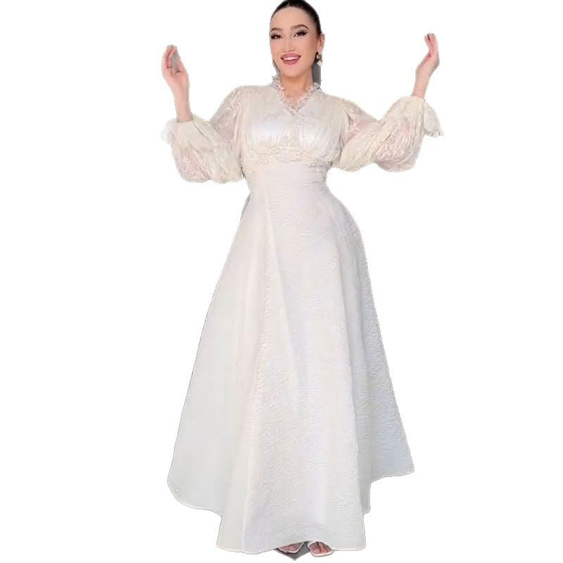 Summer Elegant Slimming Puff Sleeve Fairy Dresses