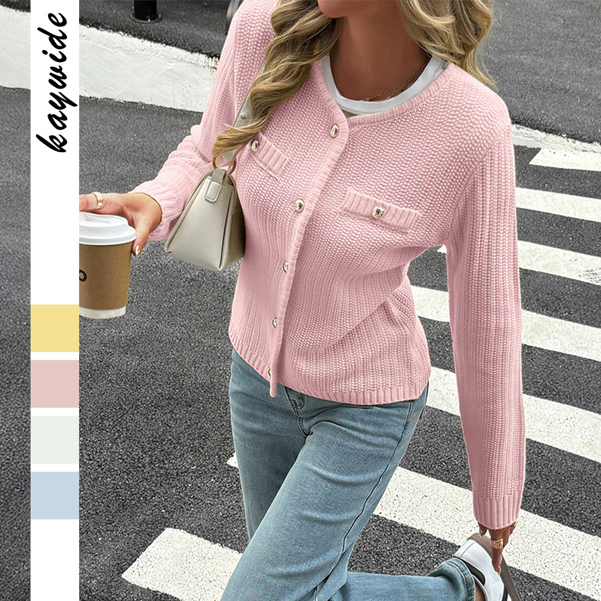 Women's Leisure Vacation Woolen Long Sleeve Sweater