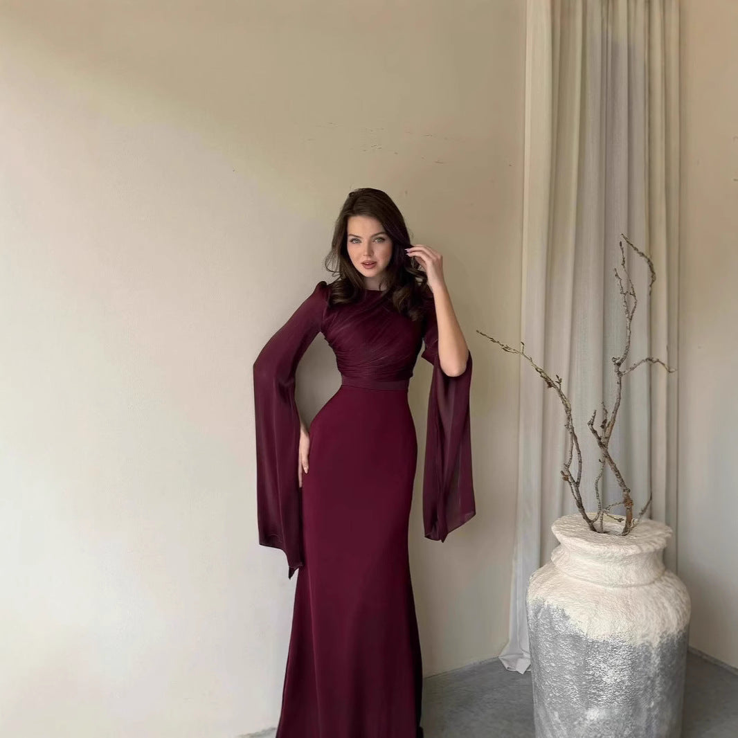 Women's Batwing Sleeve Dress Slim Fit Affordable Dresses