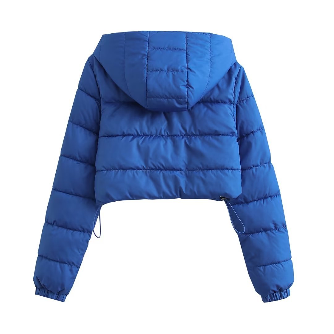 Women's French Casual Fashion Hooded Hand Plug Coats