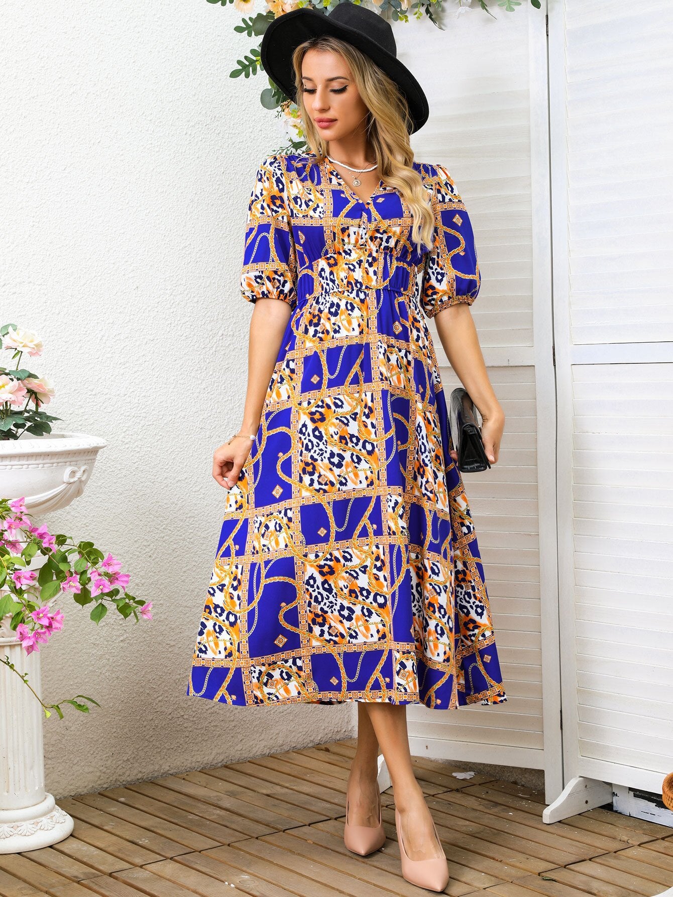 Casual Charming Durable Women's Fashion Printed Dress