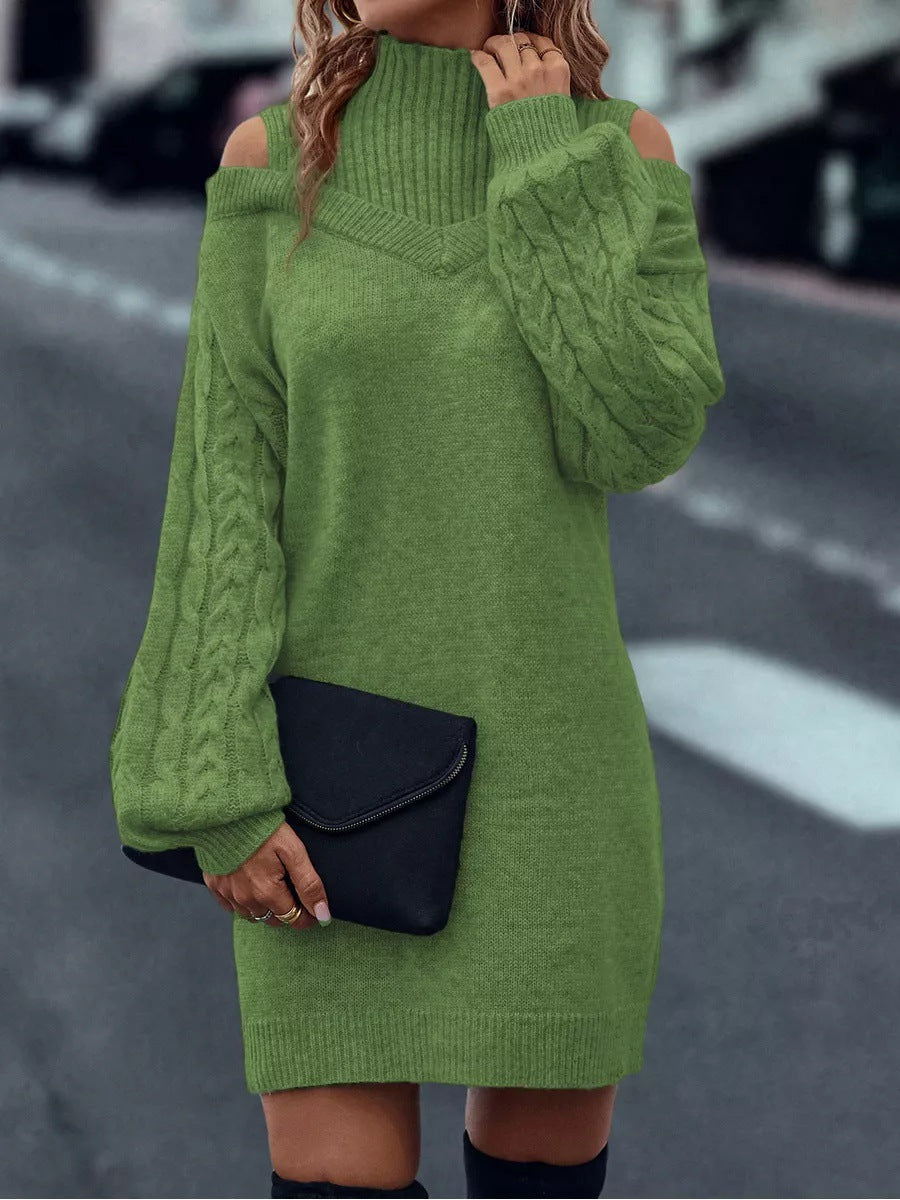 Loose Pullover Mid-length Half Turtleneck Long Sweaters
