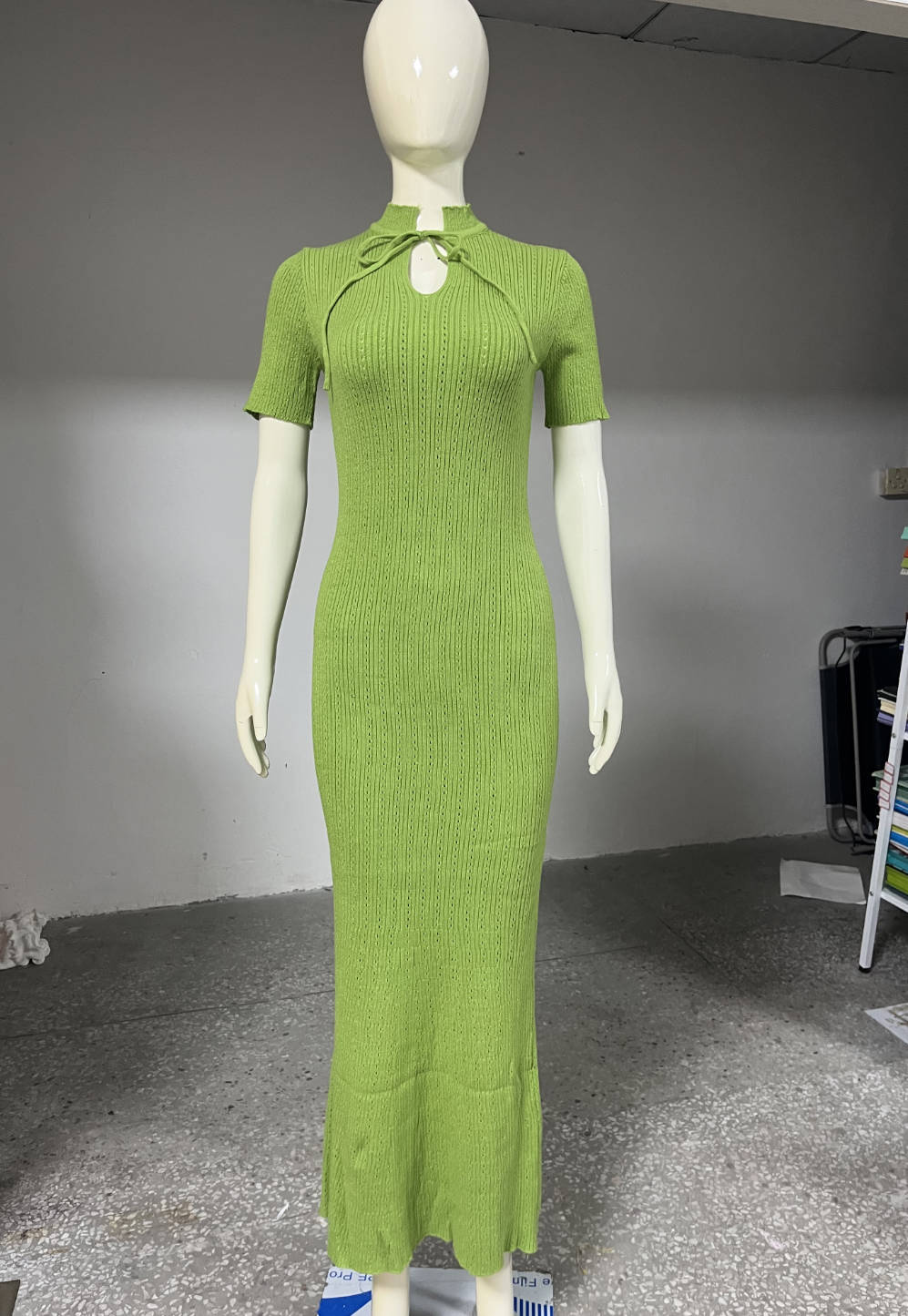 Women's Summer Candy Color Slim Dress Round Dresses