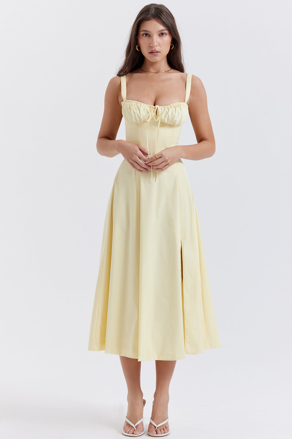 Floral Print Large Swing Dress With Dresses