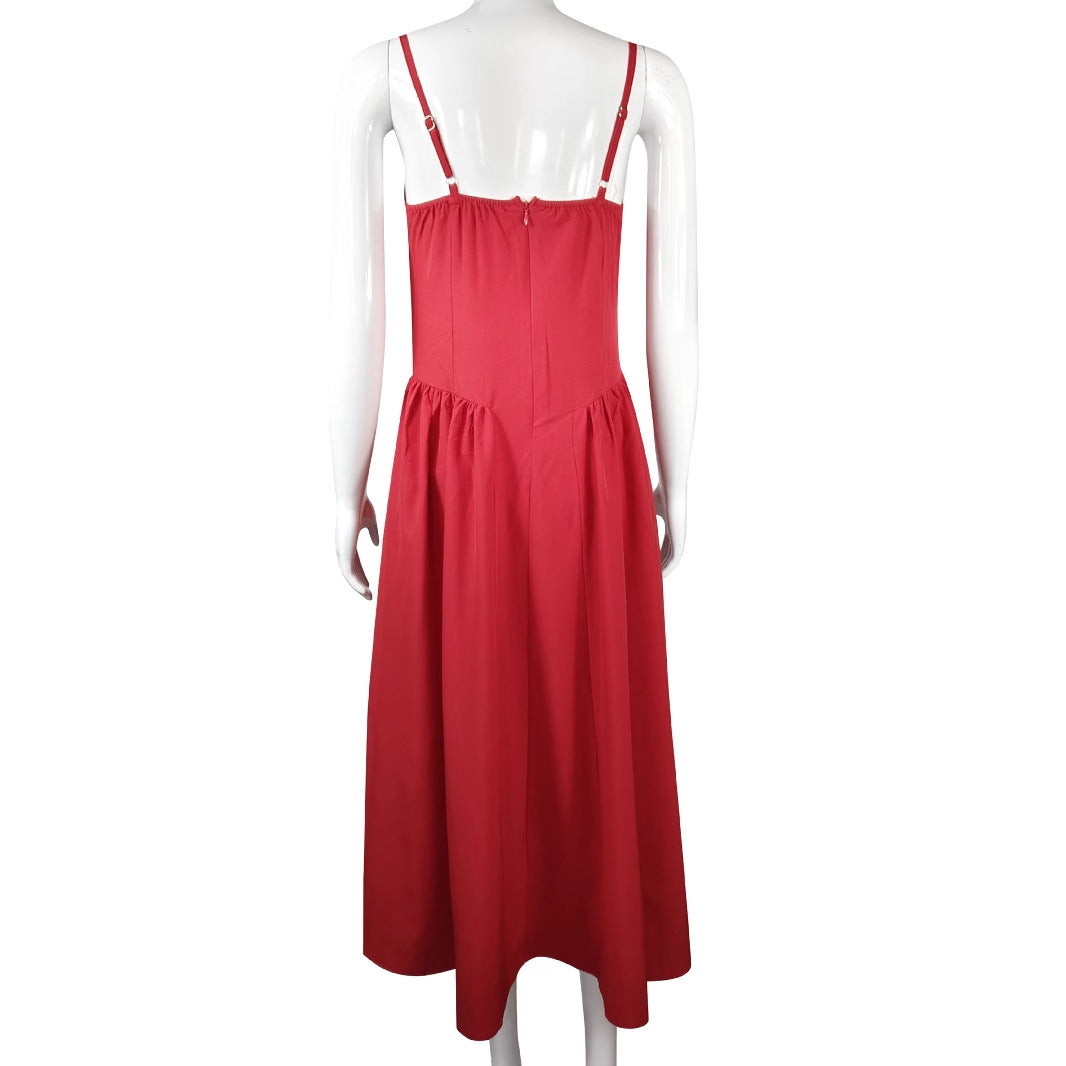 Women's French Retro Long Dress Court Style Dresses